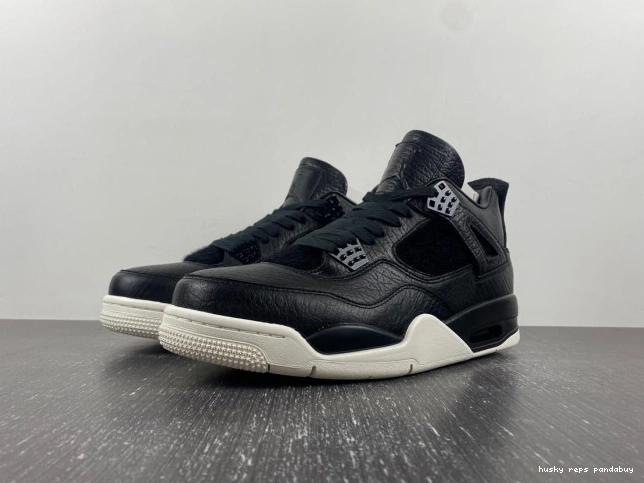 Rep Husky 819139-010 Jordan Hair Black 4 Retro Pony 0713